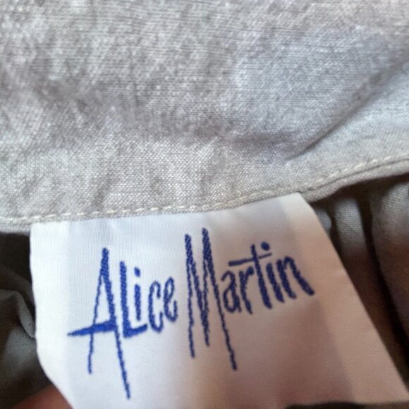 Vintage Alice Martin Women's Cotton Lagenlook Jacket Medium Pockets Frog Closure - Picture 3 of 8